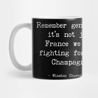 Fighting For Champagne Mug